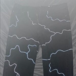 Men's Black Lightning Skinny Jeans